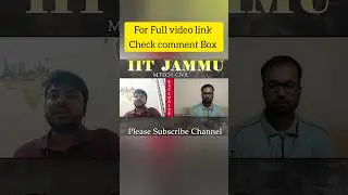IIT JAMMU M.Tech Civil admission Process #gate #mtech #iit #jammu #civil #admission #info #shorts