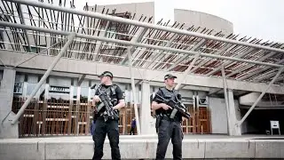 Armed police presence to remain at Scottish Parliament