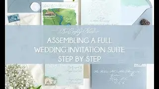 Assembling a wedding invitation suite, step by step