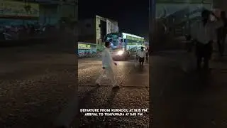 APSRTC Seater Cum Sleeper Night Rider | Kurnool to Vijayawada #shorts #yt20 #shortsfeed #ytshorts