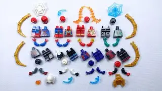MERAKIT MAINAN LEGO SPIDERMAN, SPIDERGWEN, 2099, IRON SPIDER, STEALTH SUIT, VENOM SUIT I UNOFFICIAL