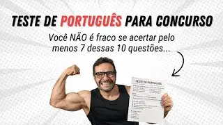 Teste de PORTUGUÊS para concurso público (2026)