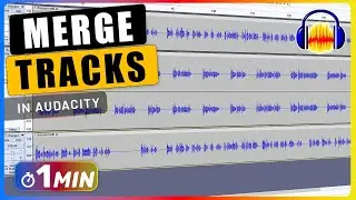 Как объединить треки в Audacity | Аудиоурок