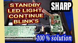 SHARP LED TV LC-32LE157M POWER LED BLINKING CONTINEOUSLY,BY ZAHEER KHAN LED TV TRAINER,