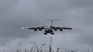 Silk Way Airlines Ilyushin IL-76TD 4K-AZ100 landing at Aldergrove. 26/10/24