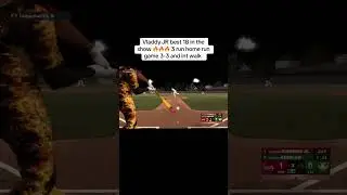 Vladdy jr best first baseman #baseball #mlbtheshow #homerunderby #gaming #mlbb #mlbbcreator