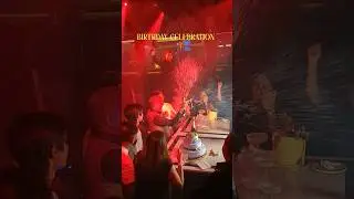 Birthday celebration with champagne at night club 😲 #shorts #viral #youtubeshorts