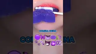 comiendo dulces morados ASMR #chinesefood