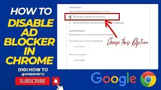 How to Disable Ad Blocker in Chrome | Digi How To