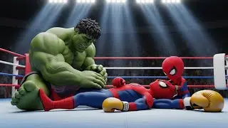 unexpected team up : Spider-Man Falls&hellip; Hulk & Son Change Everything 😢🔥