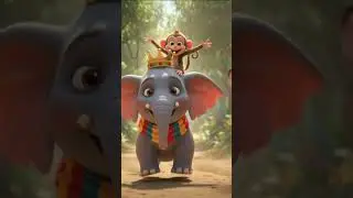 யானை ராஜா 🐘 தலையை ஆட்டுது | Elephant Rhyme for Children #shorts