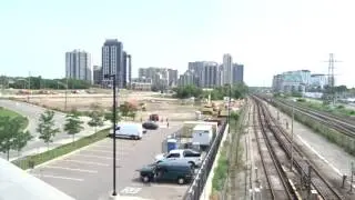 Six Points Interchange Reconfiguration Before The Work Starts in 2018 Looking North On Kipling Ave