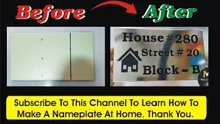 how to make Silver black color name plate at home