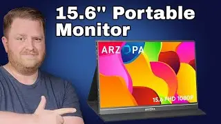 ARZOPA 15.6'' Portable Monitor: Plug‑and‑Play in Seconds!