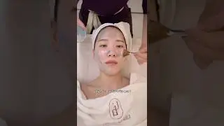 Getting facial in Korea #shorts