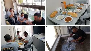 CAM BALKONUMUZ TAKILIYOR ÇOK MUTLUYUM NASIL OLMUŞ⁉️USTALARA YEMEK HAZIRLIYORUM‼️KOŞTURMACA YORULDUM