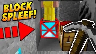 BROKEN BLOCK SPLEEF TROLL! - Minecraft SKYWARS TROLLING! (FASTEST!)