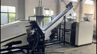 KOOEN 500kg LDPE PP plastic film bags washing recycling line include squeezer machine