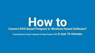How to Convert DOS-based programs into Windows software?