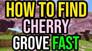 How To Find CHERRY BLOSSOM GROVE BIOME FAST In Minecraft!