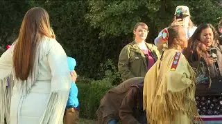 Native American tax tribute ceremony in Virginia