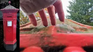 Public ASMR Penfold Postbox UK -Tapping, Scratching, Tracing