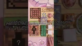 rating my minecraft fidget board asmr💛#minecraft#asmr#fidget#fidgetboard#diy#technoblade#papercraft