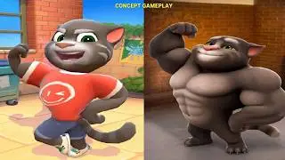 Talking Tom Old vs New – Classic & Modern Moves Comparison | AI Concept Gameplay