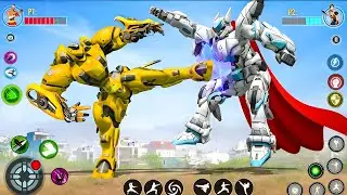 Bumblebee VS Super Mega Robot | Flying Jet Car Transformation Game 2026 New City - Android Gameplay