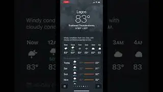 Scattered thunderstorms
