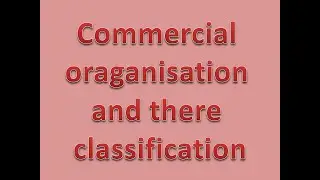 Commercial organisations and there classification.
