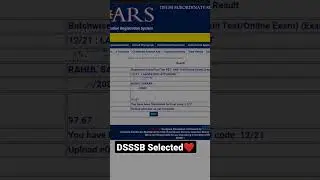 DSSSB Selected 🙏❤️|| Laboratory attendant (level 2)