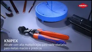 KNIPEX Alicate com alta multiplica&ccedil;&atilde;o para corte nivelado para metais macios e pl&aacute;sticos 72 62 200