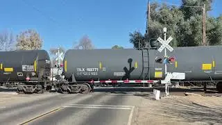 SJVR 3002 passing Willow Ave Fresno ca (US&S Teardrop Bell)