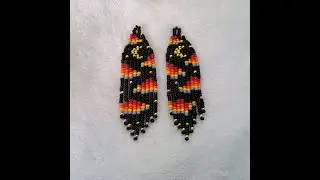 🎥 TUTORIAL PASO A PASO: Aretes de Mostacilla con Forma de Luna y Nubes  🌙☁️