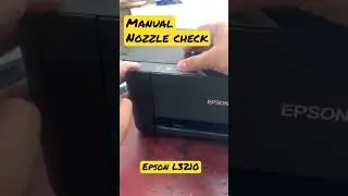 Epson l3210 how to manual nozzle check #shorts