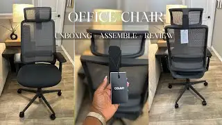 COLAMY OFFICE CHAIR | UNBOXING + ASSEMBLE + REVIEW