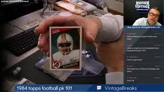 2018 10 09 1984 Topps Football Wax Pack 101 Personal
