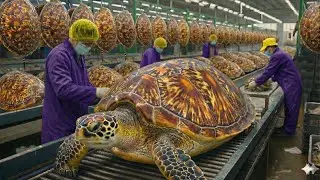 Inside the Turtle Shell Factory &mdash; From Turtle Shells to Luxury Items (FULL PROCESS)