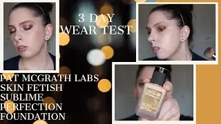 PAT MCGRATH LABS SKIN FETISH FOUNDATION | 3 DAY WEAR TEST REVIEW + DEMO FAIR DRY SKIN | Katie Magana