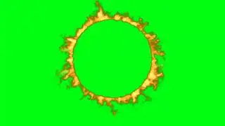 Fire Circle Green Screen