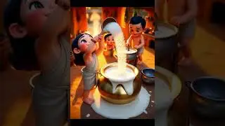 Tiny People vs Mega Idli Batter! #miniature #cooking