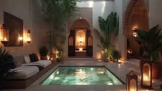 Moroccan Day Spa Ambience | Relaxing Background - NO MUSIC
