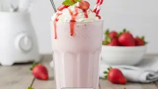5 Minute main ready  Strawberry 🍓 Milkshake/ recipe 