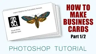 How to Make BUSINESS CARDS with Photoshop [Part 1/2]