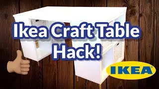 DIY Craft Table Hack! Budget friendly, sewing table #shorts #ikea #craftroomideas