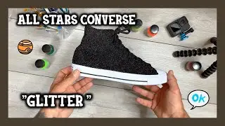 All Stars Converse Black Glitter Custom ~ fv sneakers life ~