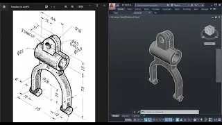 Create a 3D Model of a Auxiliary Fork in AutoCAD in Just 20 Minutes: Step-by-Step Tutorial