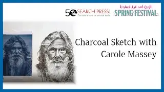 Charcoal Sketch Demonstration with Carole Massey | Learn how to draw a portrait