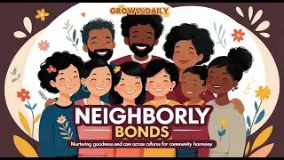 Neighborly Bonds Nurturing Goodness and Care Across Cultures for Community Harmony